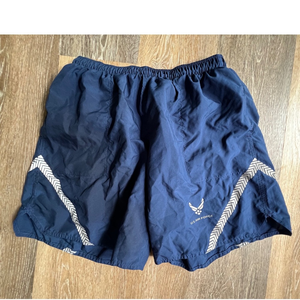 U.S. Air Force IPTU Training Shorts Mens Medium Blue Reflective Military Issue